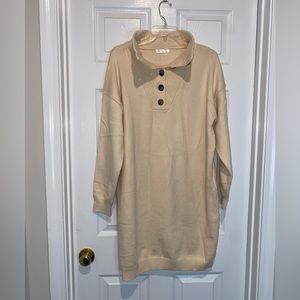 Kirundo cream sweater dress. Size XL. NWOT